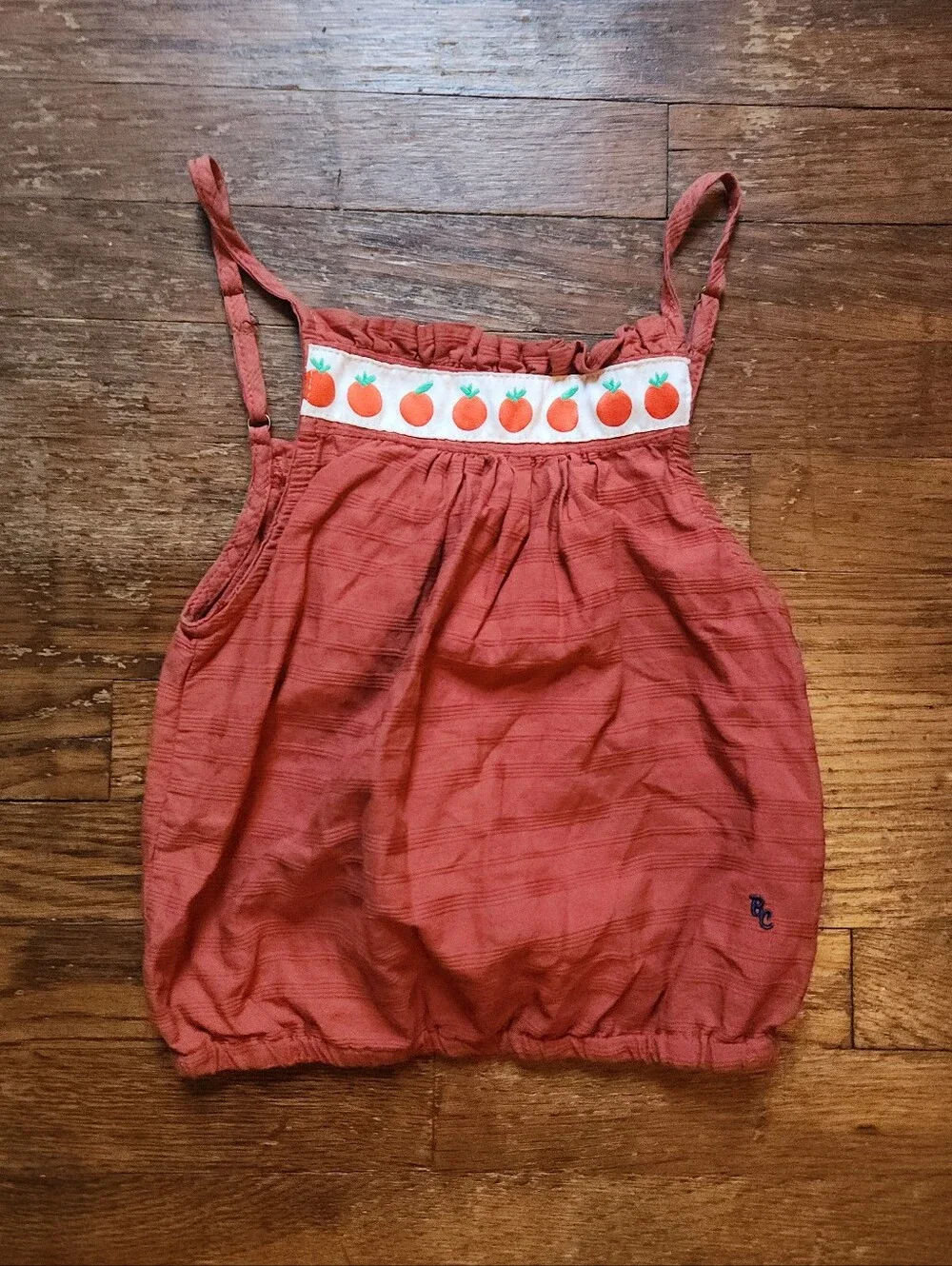 BOBO CHOSES Organic Cotton Woven Tomato Print Coord Skirt Set